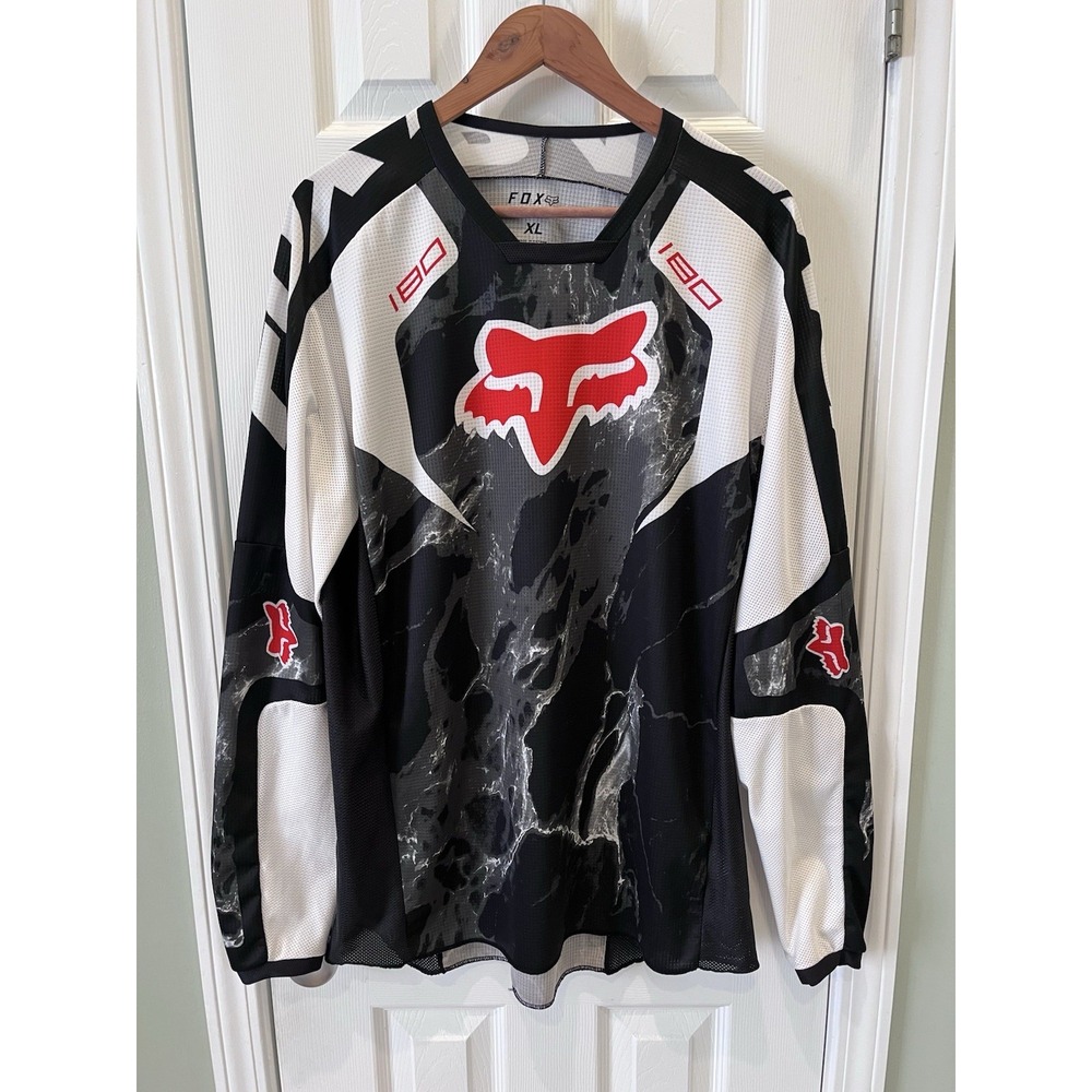 Fox Racing 180 Karrera Adult XL Jersey 28828 Motocross Black High Performance